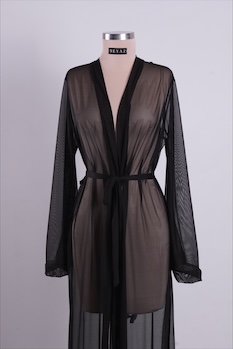 Black Long Kimono
